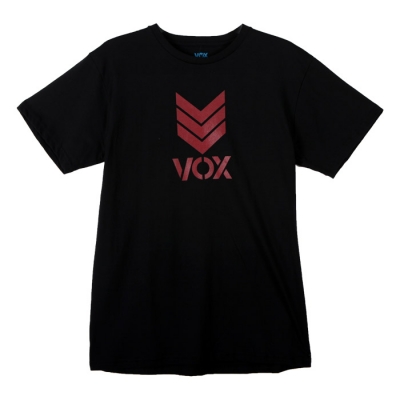 VOX TRADEMARK T-SHIRT - BLACK/RED