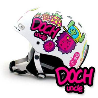 [그래피커] 0015-DOCH uncle-helmet-01 헬멧 스티커
