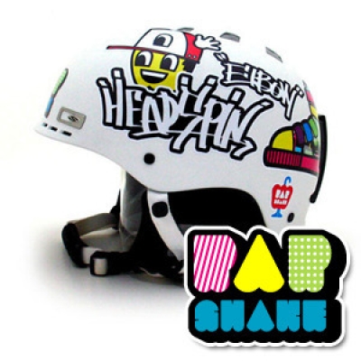 [그래피커] 0016-SHAKE PAP-Helmet-01 헬멧 스티커