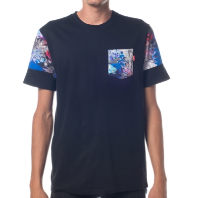 ASPHALT FABLES FLORAL PKT TEE - BLACK (아스팔트 파브레스 플로라 티셔츠)