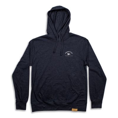 PRIMITIVE PENNANT ARCH PULLOVER HOODIE - NAVY HEATHER
