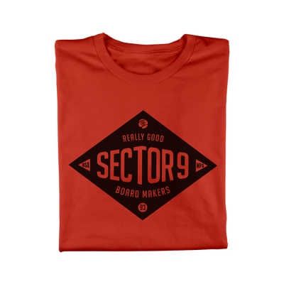 SECTOR 9 MTF162 MAKERS TEE - CAYENNE