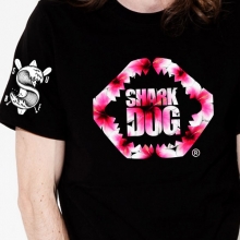 [돌돌] SHARK DOG-T-83 샤크독 서프 하와이 여름 서핑 불독 강아지 캐릭터 그래픽 디자인 티셔츠