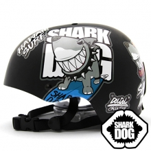 [그래피커]  0014-Shark DOG-Helmet-11 상어 불독 강아지 샤크독 서핑 하와이 헬멧 튜닝 스티커 스킨
