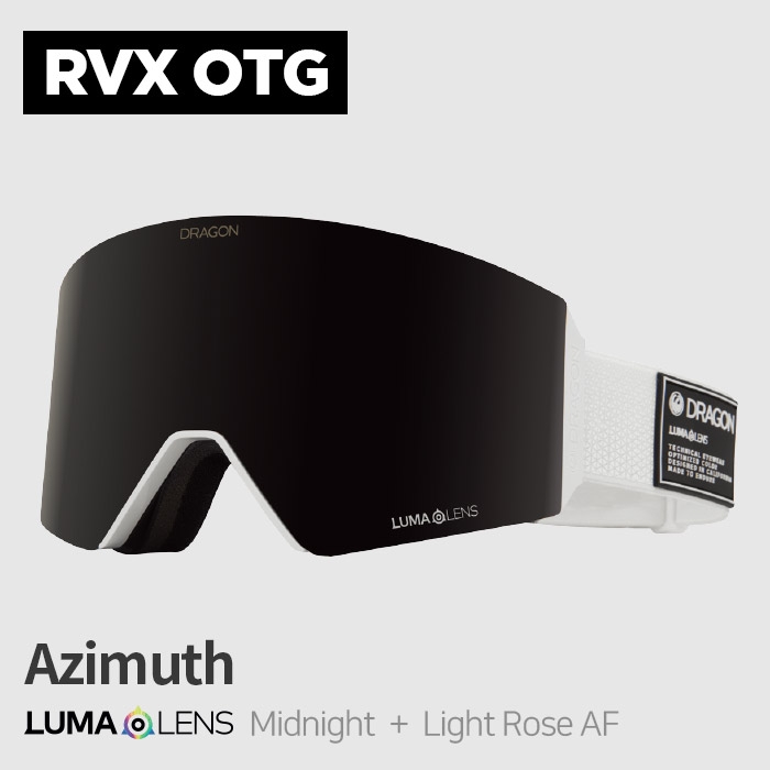 2122 Dragon RVX OTG Azimuth / LL Midnight + LL Light Rose AF (드래곤 RVX OTG 스노우보드 고글)