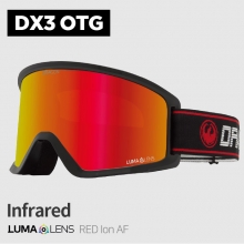 2122 Dragon DX3 OTG InfraRed / LL Red Ion AF (드래곤 DX3 OTG 스노우보드 고글)
