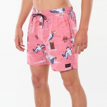 Rip Curl CBOCW9 Paradise Party 17″ Volley Boardshort - Red (립컬 파라다이스 파티 보드숏)
