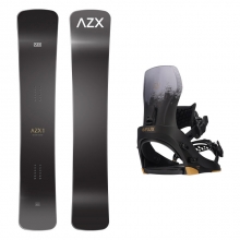 [햄머보드] 2022 ALLOY AZX Snowboard - 155 163 + 2122 Flux CV Binding - Black