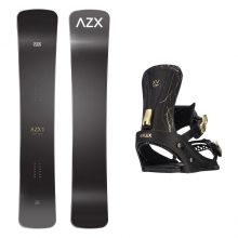 [햄머보드] 2022 ALLOY AZX Snowboard - 155 163 + 2122 Flux XV Binding - Black