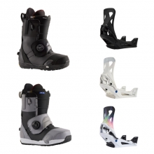 2223 Burton Men's Ion Step On Snowboard Boots - Black or Sharkskin/Black + 2223 Burton Men's Step On Re:Flex Snowboard Bindings (버튼 이온 스텝온 부츠 + 버튼 스텝온 리플렉스 바인딩 셋트)
