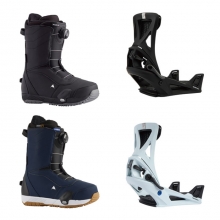 2223 Burton Men's Ruler Step On Snowboard Boots - Black or Dress Blue + 2223 Burton Men's Step On Genesis Re:Flex Snowboard Bindings (버튼 룰러 스텝온 부츠 + 버튼 스텝온 제네시스 리플렉스 바인딩 셋트)