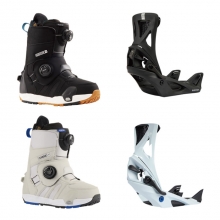 2223 Burton Women's Felix Step On Snowboard Boots - Black or Gray Cloud + 2223 Burton Women's Women's Step On Escapade Re:Flex Snowboard Bindings - Black or Ballad Blue (버튼 펠릭스 스텝온 부츠 + 버튼 스텝온 에스카페이드 리플렉스 여성용 바인딩 셋트)