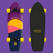 Hydroponic Square Sun Purple 33″x10.25″ Surfskate Complete (하이드로포닉 스퀘어 썬 퍼플 서프스케이트 컴플릿)